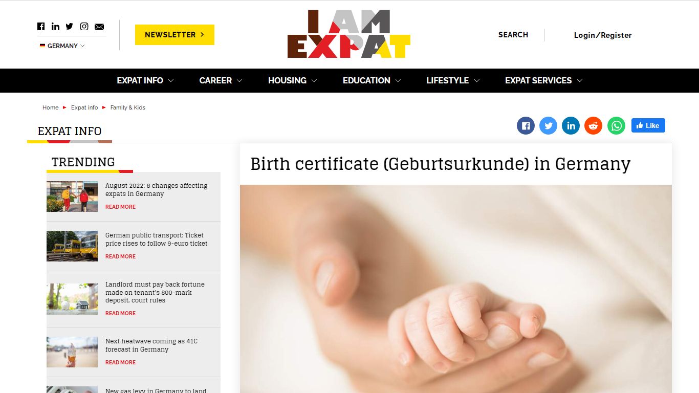 Birth certificate (Geburtsurkunde) in Germany | Family & Kids - IamExpat